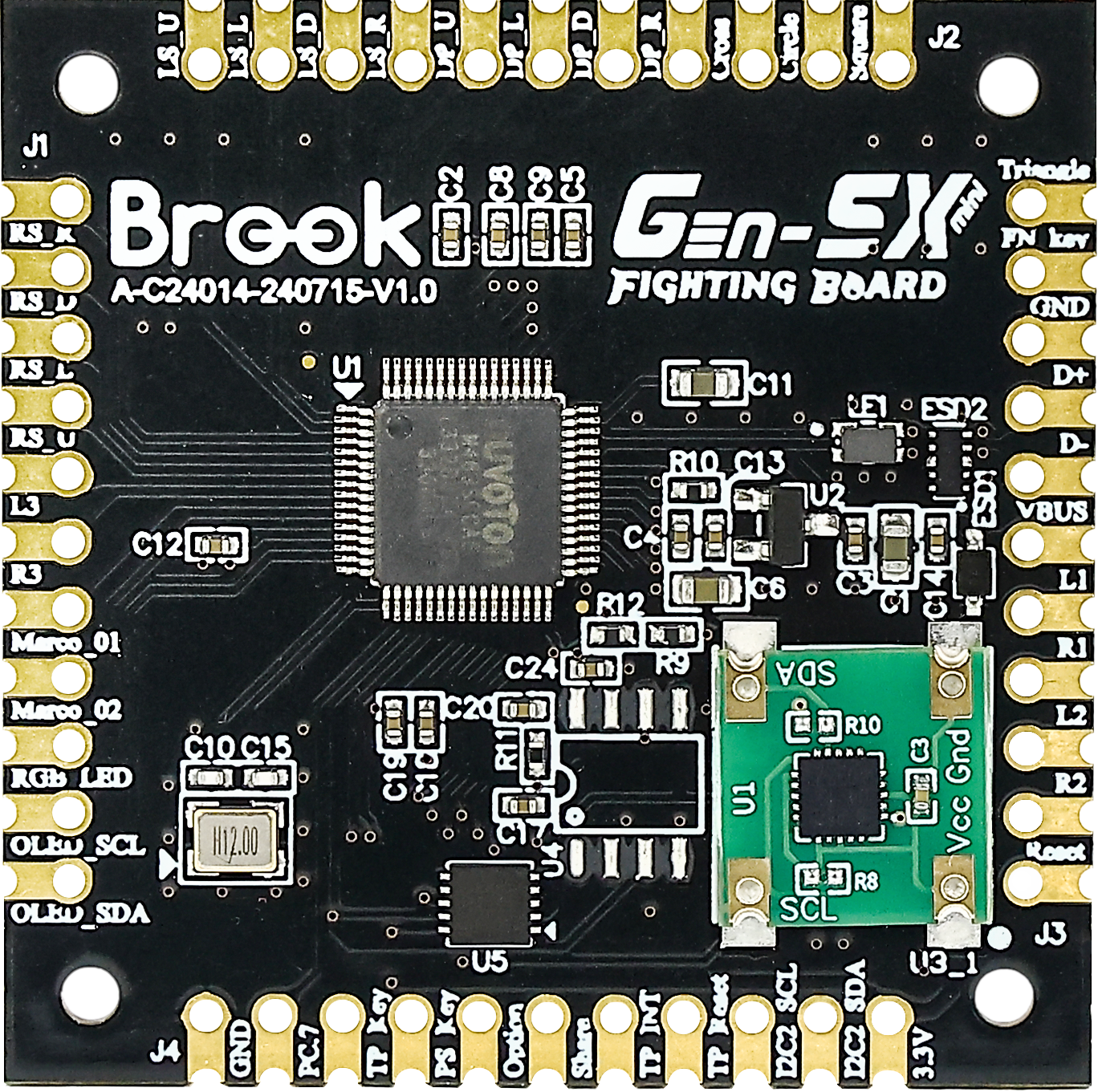 Brook Gaming Gen-5X mini Fighting Board for PS5, Xbox Series X|S and Switch 2