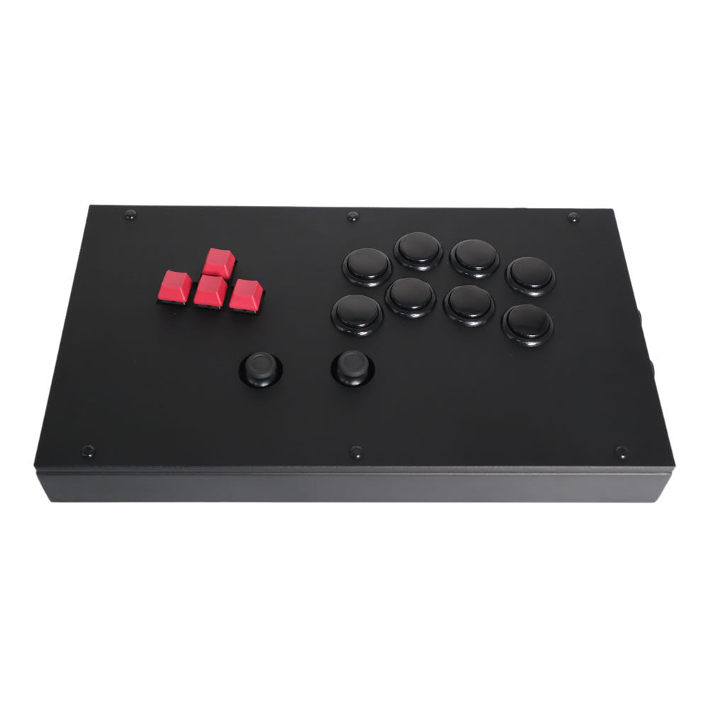 FightBox F6-GEN-5X Leverless Arcade Controller – Keyboard Button Layout, Analog Stick for PC, PS5, Xbox, Switch