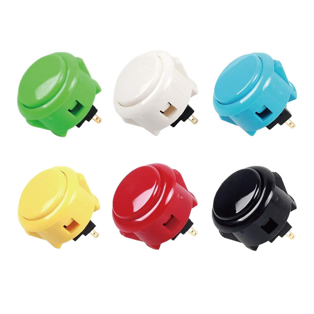 Sanwa Buttons Kit 6 PCS OBSF-30 Original Japanese Arcade Buttons Game Push Button For Arcade Game Cabinet Machine