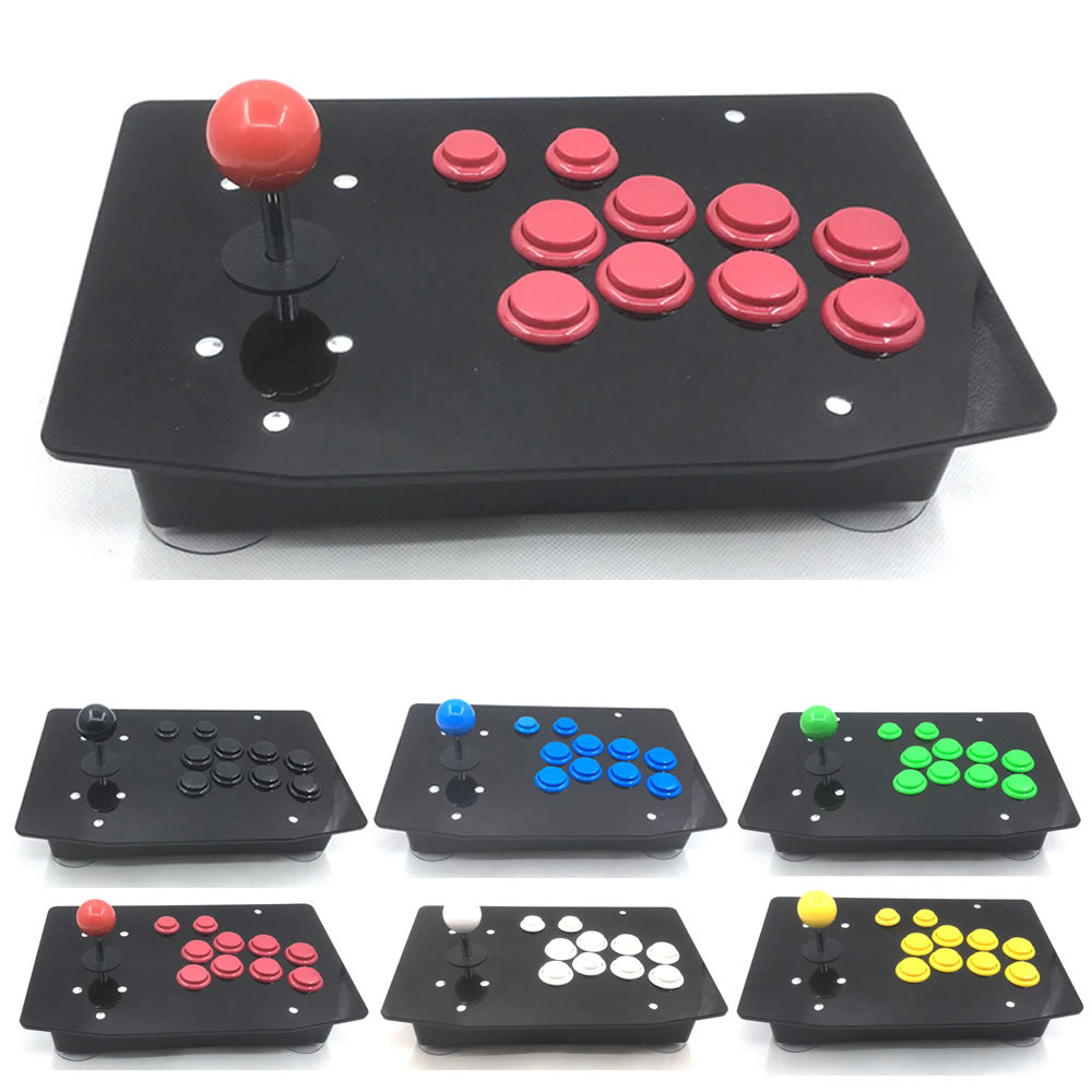 RAC-J500S 10 Buttons Arcade 2024 Joystick USB Wired Acrylic Artwork Panel PC