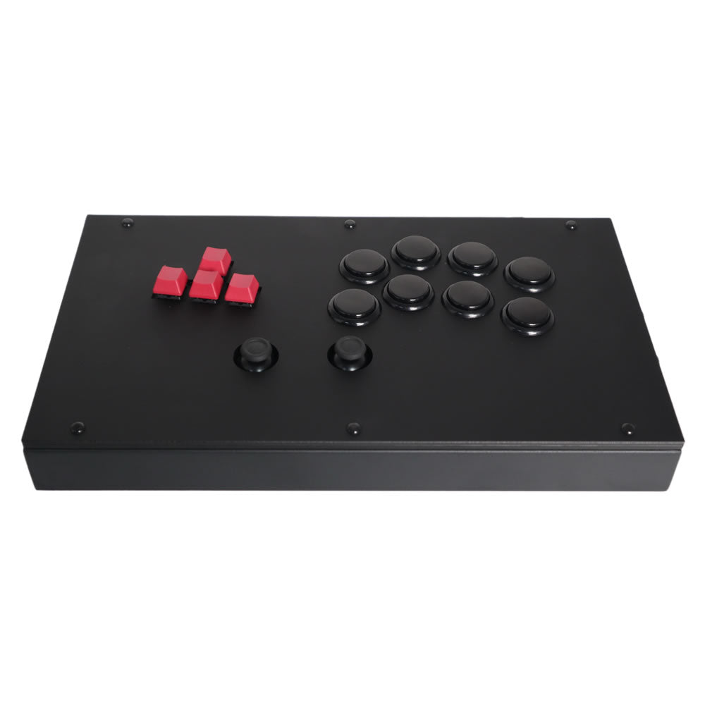 FightBox F6-GEN-5X Leverless Arcade Controller – Keyboard Button Layout, Analog Stick for PC, PS5, Xbox, Switch