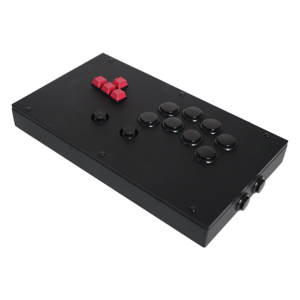 FightBox F6-GEN-5X Leverless Arcade Controller – Keyboard Button Layout, Analog Stick for PC, PS5, Xbox, Switch