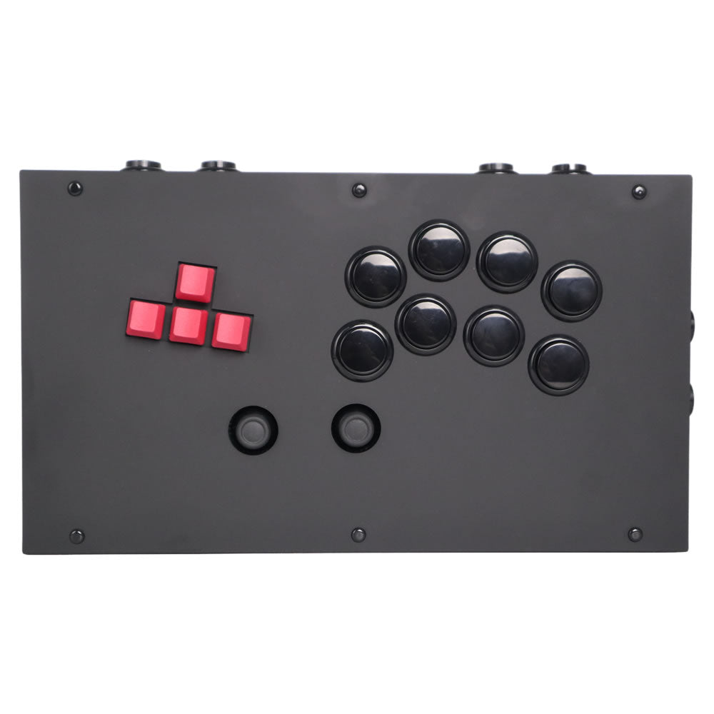 FightBox F6-GEN-5X Leverless Arcade Controller – Keyboard Button Layout, Analog Stick for PC, PS5, Xbox, Switch