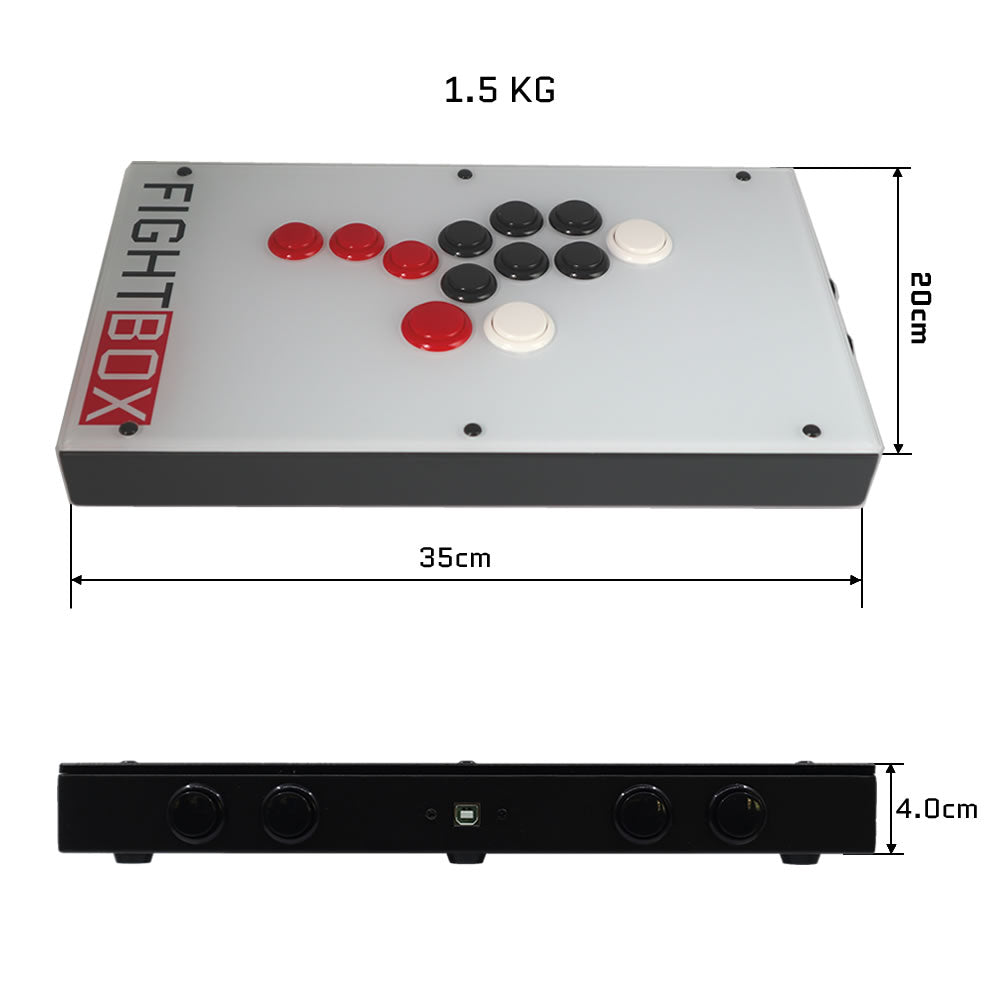 FightBox F1-6GAWD All Button Leverless Arcade Game Controller for PC/PS/XBOX/SWITCH