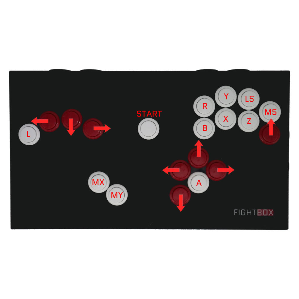 FightBox R1-F Arcade Game Controller for Super Smash Bro Game