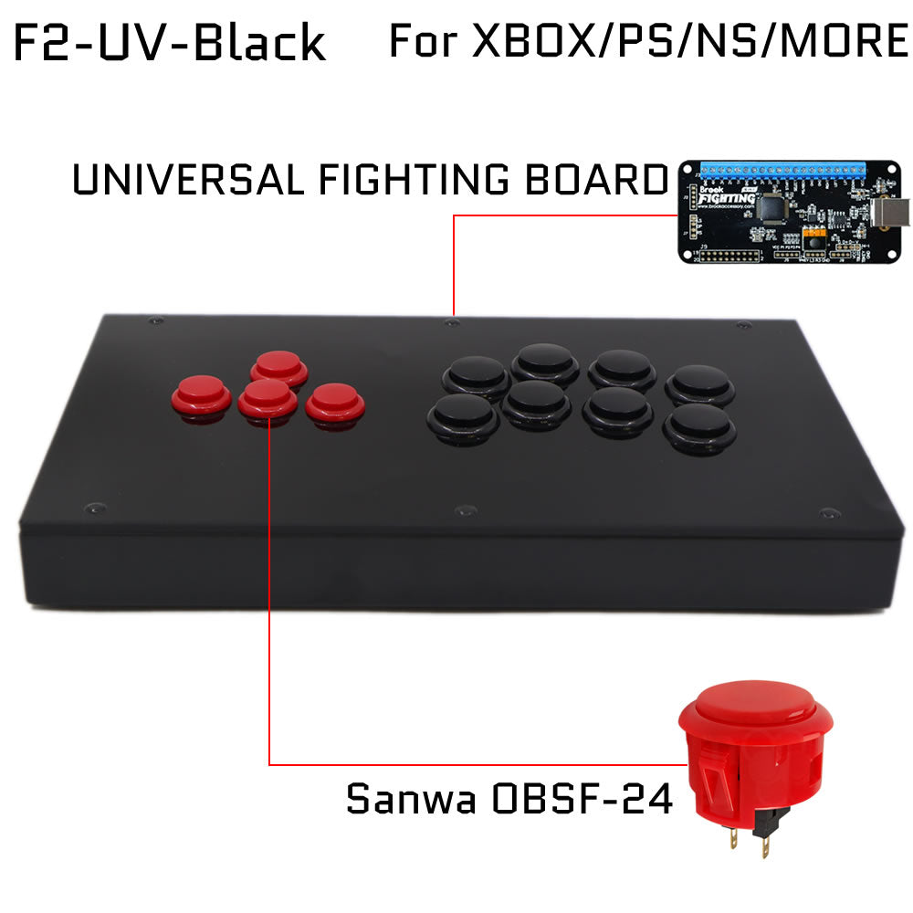 FightBox F2 All Button Leverless Arcade Game Controller for PC/PS/XBOX/SWITCH