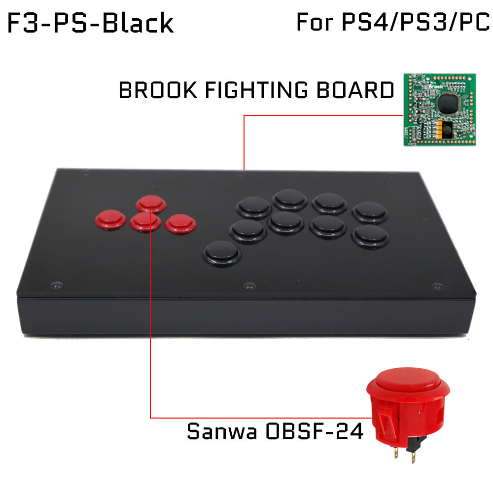 FightBox F3 All Button Leverless Arcade Game Controller for PC/PS/XBOX/SWITCH