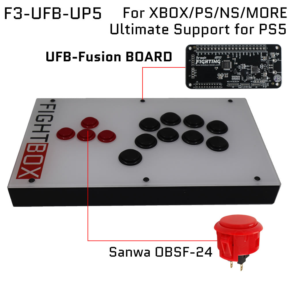 FightBox F3 All Button Leverless Arcade Game Controller for PC/PS/XBOX/SWITCH
