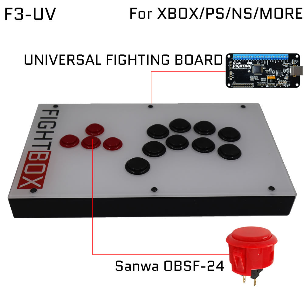 FightBox F3 All Button Leverless Arcade Game Controller for PC/PS/XBOX/SWITCH