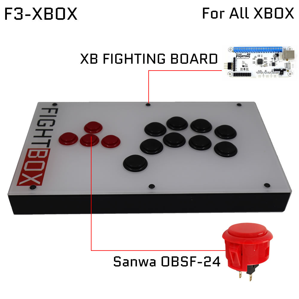 FightBox F3 All Button Leverless Arcade Game Controller for PC/PS/XBOX/SWITCH