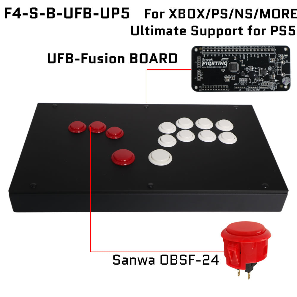 FightBox F4-S All Button Leverless Arcade Game Controller