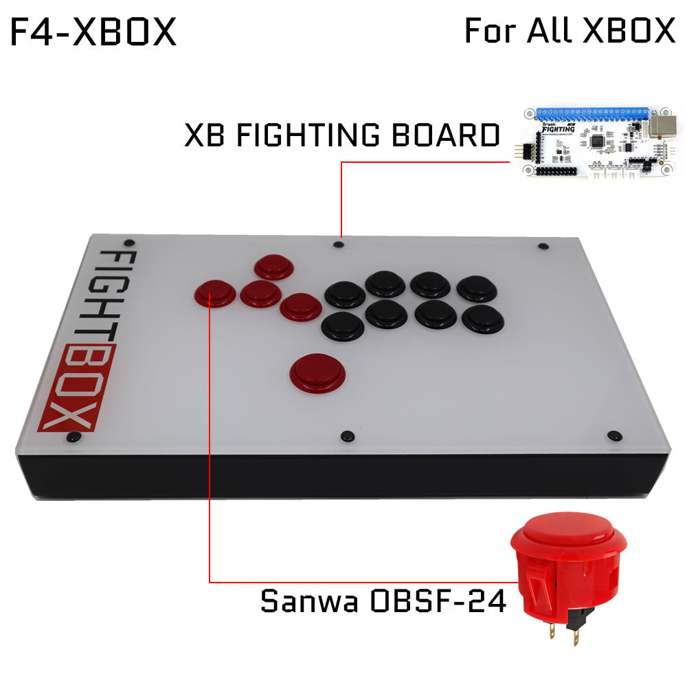 FightBox F4 All Button Leverless Arcade Game Controller for PC/PS/XBOX/SWITCH