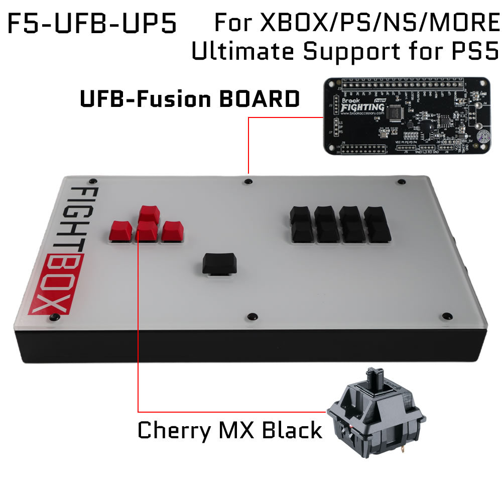 FightBox F5 All Keyboard Leverless Arcade Game Controller for PC/PS/XBOX/SWITCH