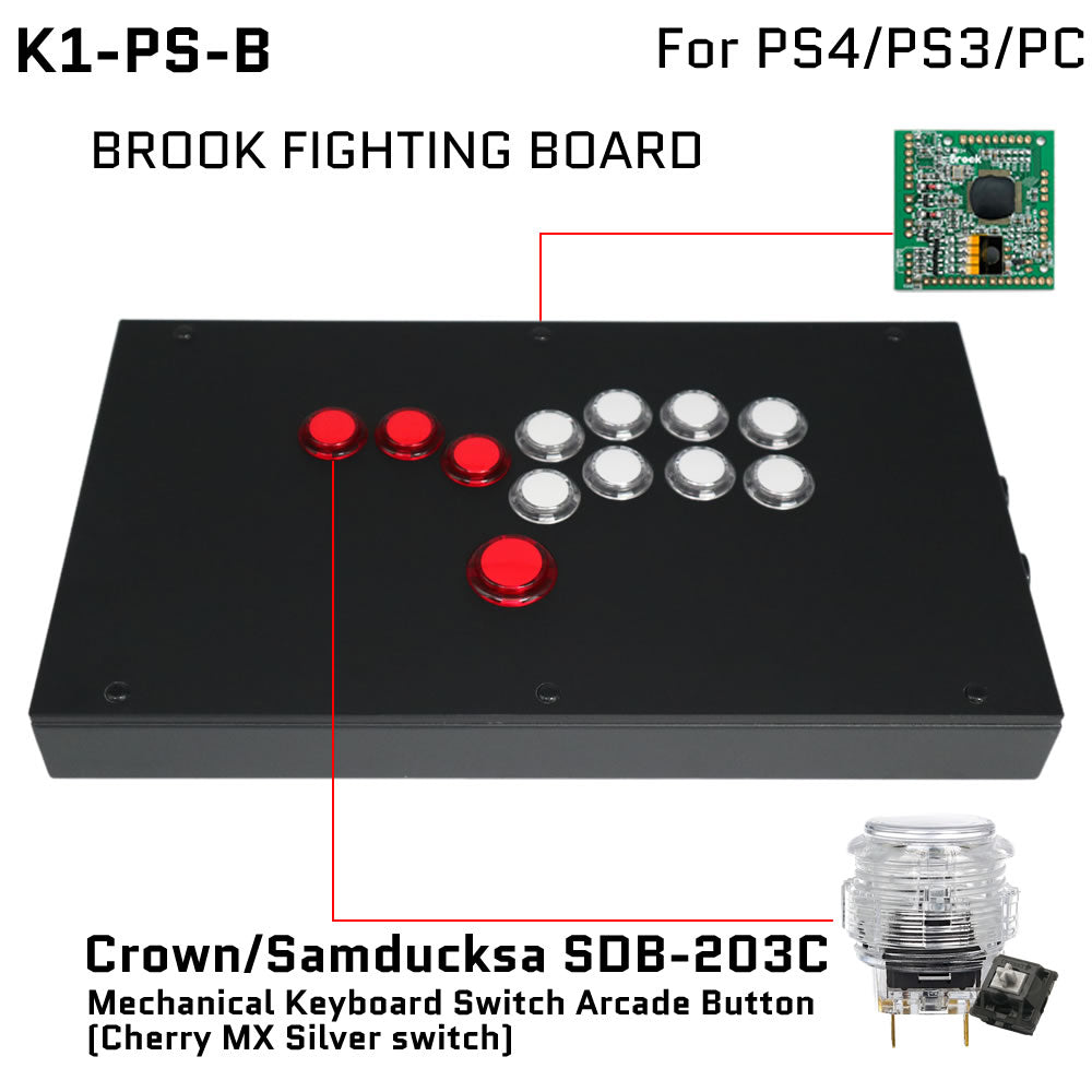FightBox K1 All Button Leverless Arcade Game Controller