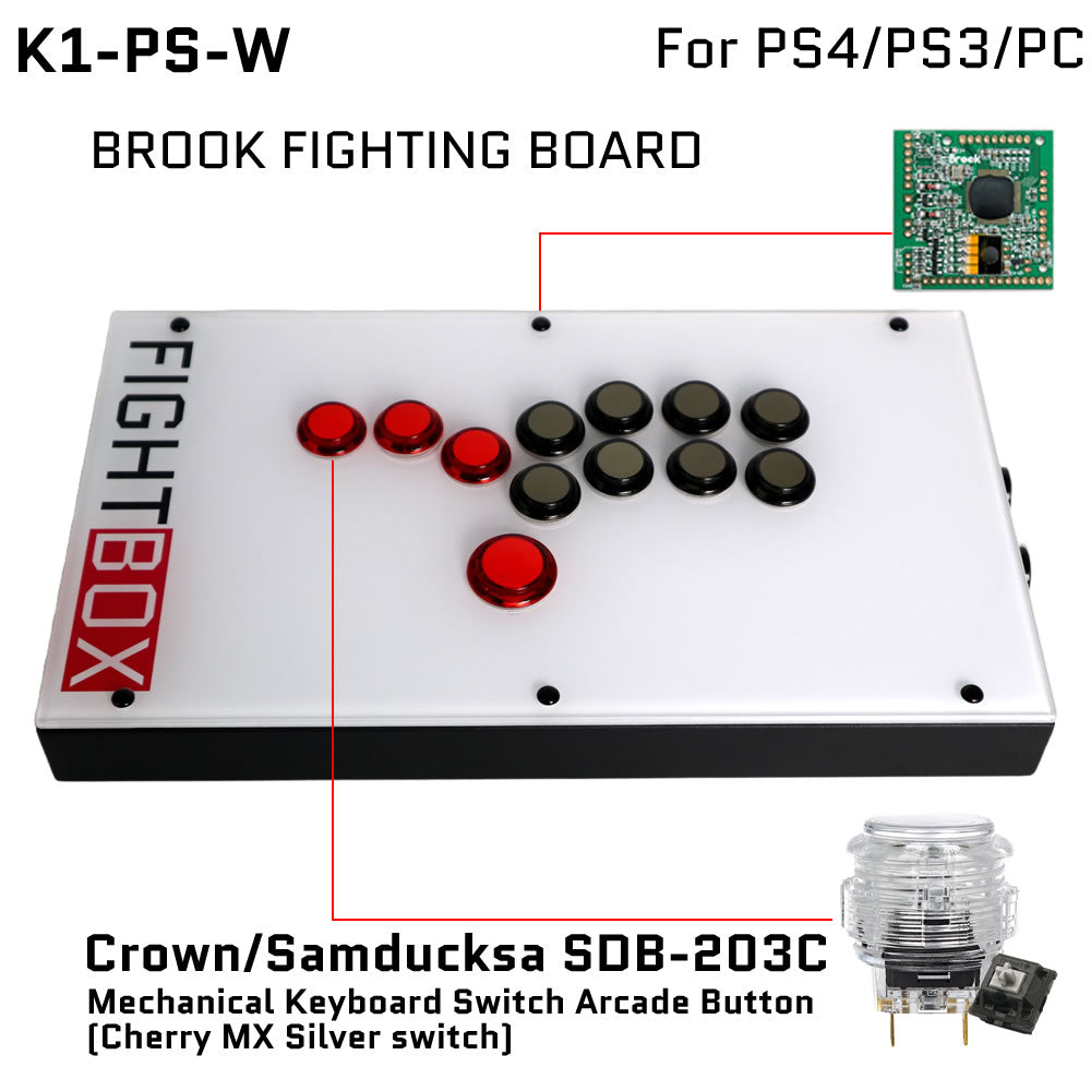 FightBox K1 All Button Leverless Arcade Game Controller