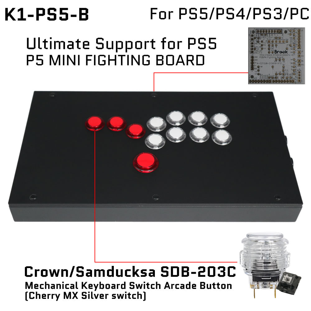 FightBox K1 All Button Leverless Arcade Game Controller