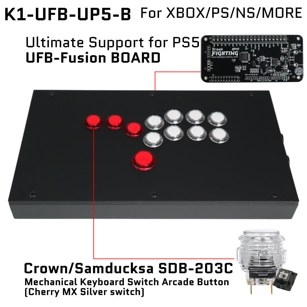 FightBox K1 All Button Leverless Arcade Game Controller
