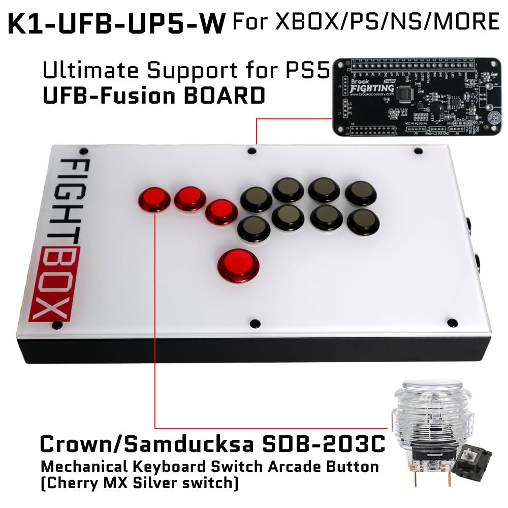 FightBox K1 All Button Leverless Arcade Game Controller