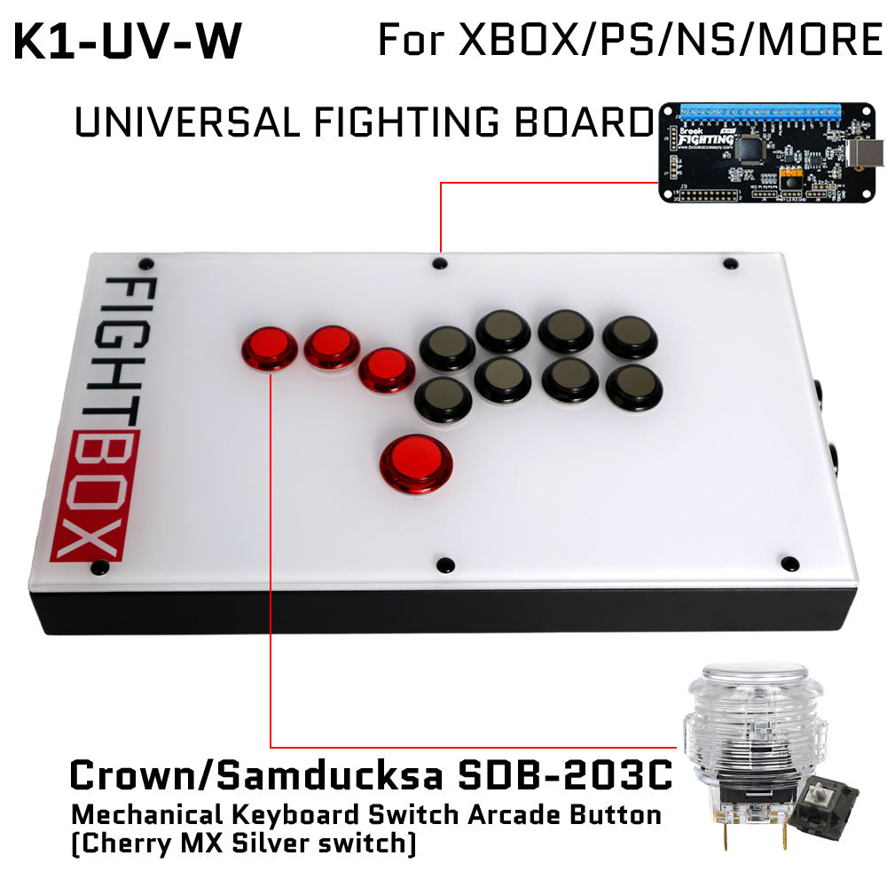 FightBox K1 All Button Leverless Arcade Game Controller