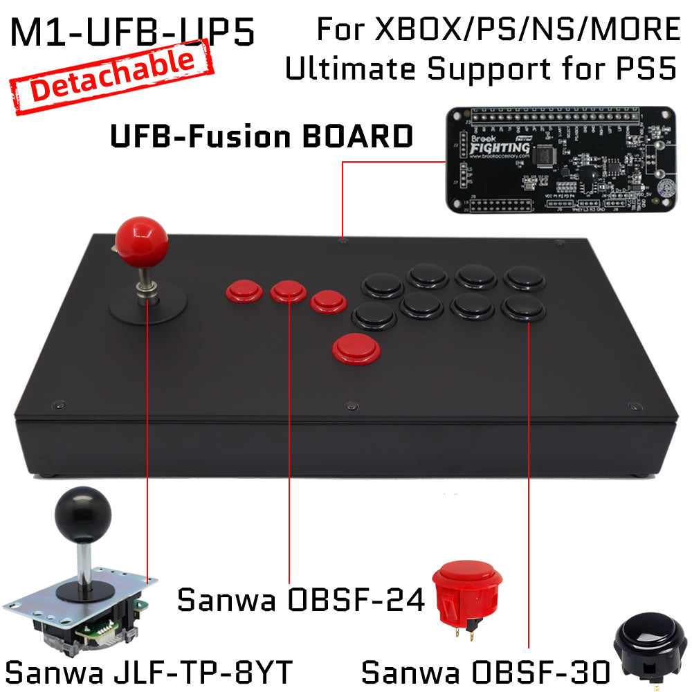 FightBox M1 All Button Leverless Arcade Game Controller for PC/PS/XBOX/SWITCH