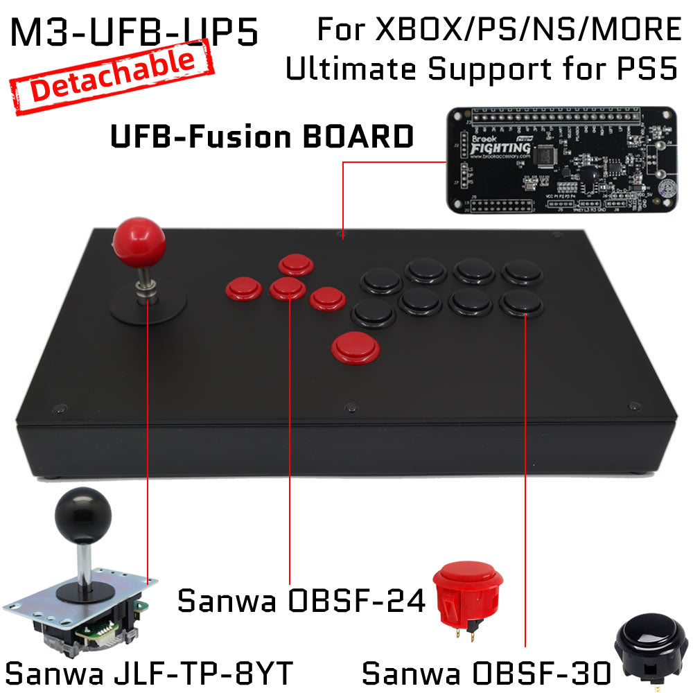 FightBox M3 Joystick and All Button Leverless Arcade Game Controller
