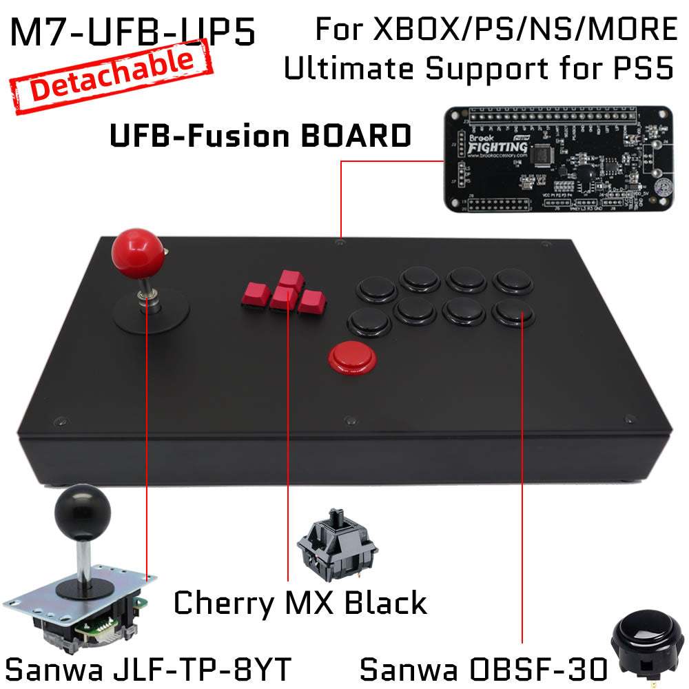 FightBox M7 Joystick and Keyboard Button Leverless Arcade Game Controller