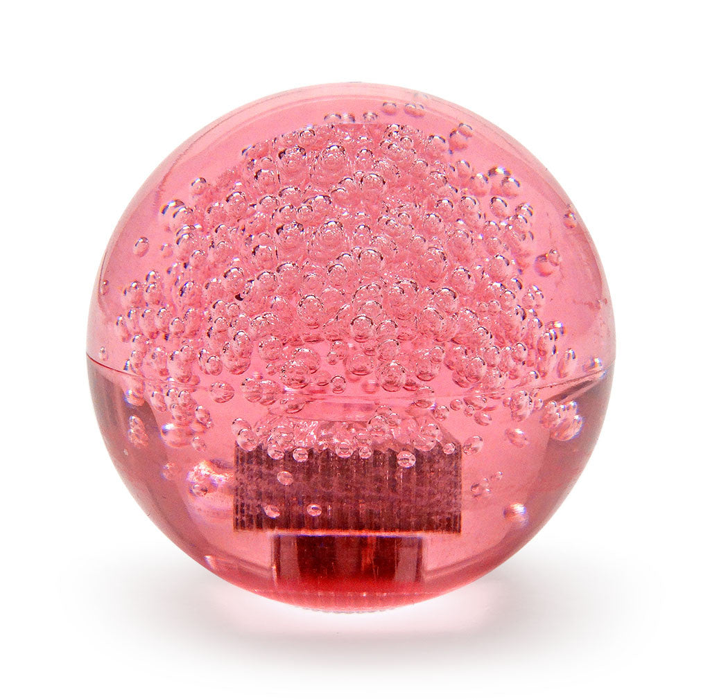 Seimitsu LB-39 Bubbletop Pink – 35mm Translucent Arcade Joystick Ball Top for Sanwa JLF & Seimitsu LS-32 | 6mm Threaded, Clear Bubble Design