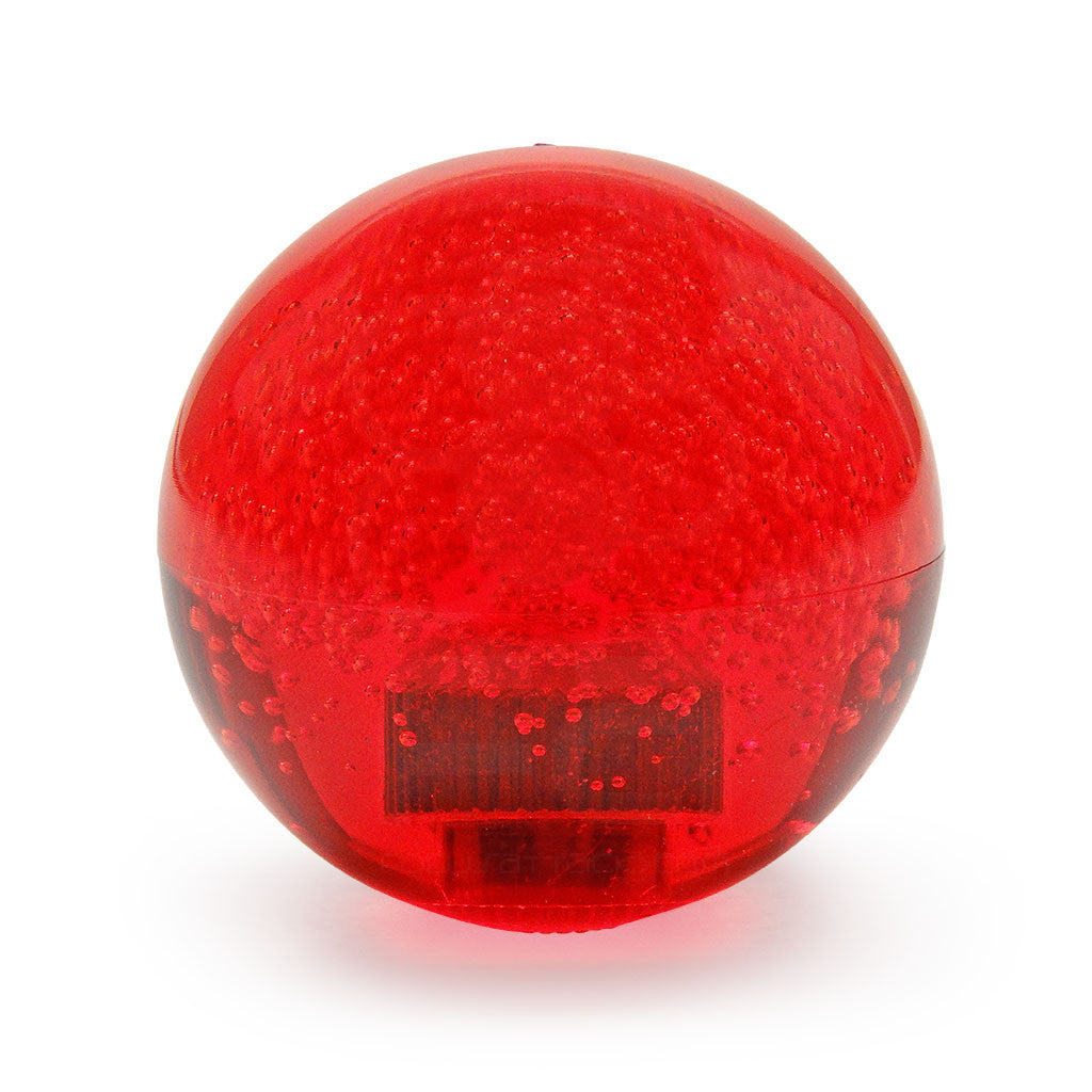Seimitsu LB-39 Bubbletop Red – 35mm Translucent Arcade Joystick Ball Top for Sanwa JLF & Seimitsu LS-32 | 6mm Threaded, Clear Bubble Design