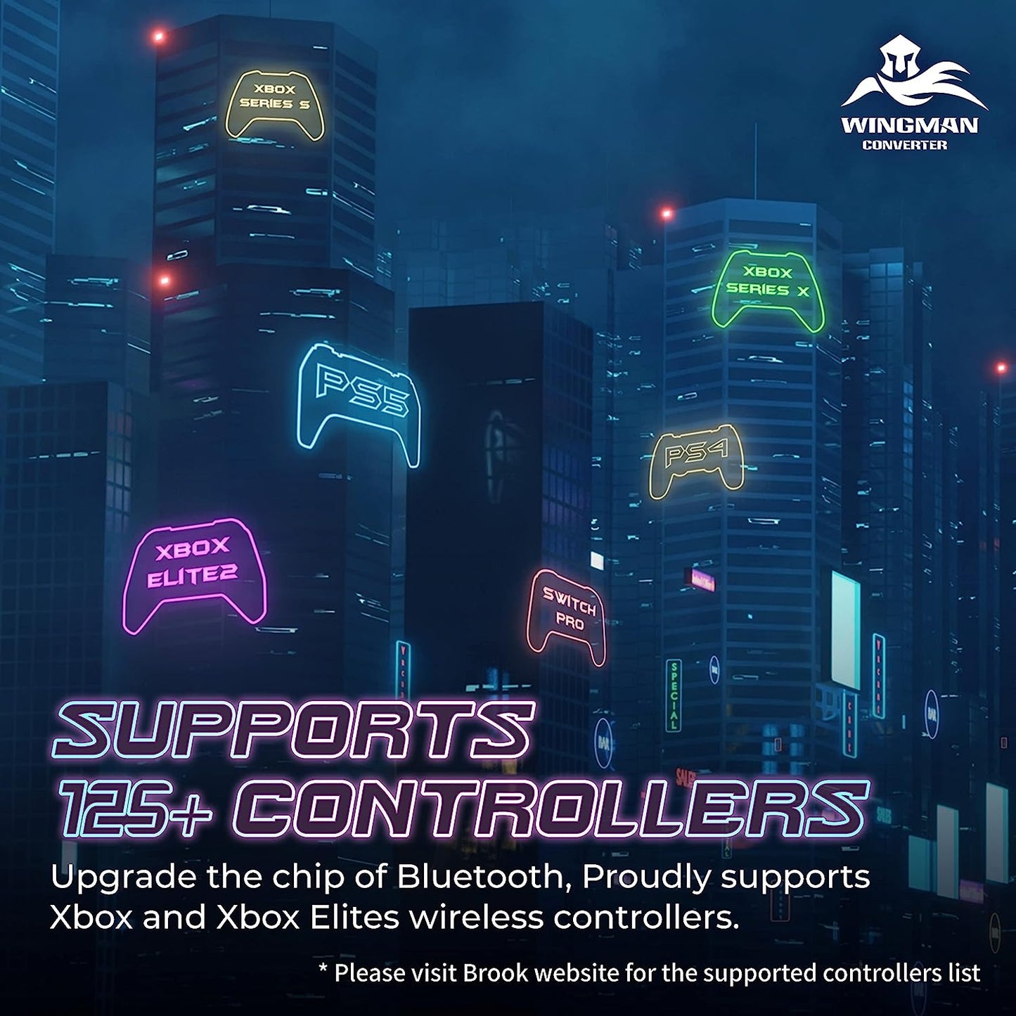 Brook Wingman XE 2 Converter - Two in One Wireless Controller Adapter for PS, Sw