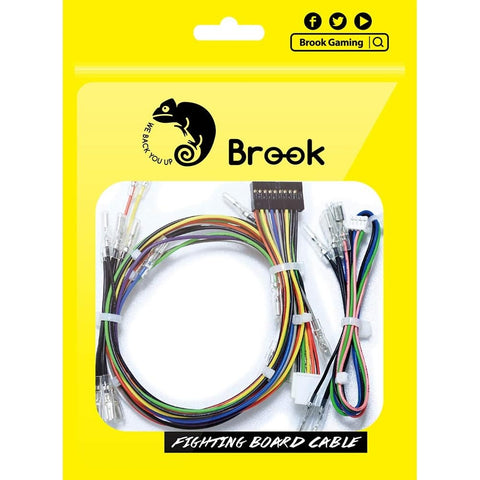 Brook Fighting Board Cable - 20-Pin Button and Joystick Harness with 4-Pin Button Harness, Button Joystick Harness DIY Builds/Arcade Stick/Fighting Board Accessories