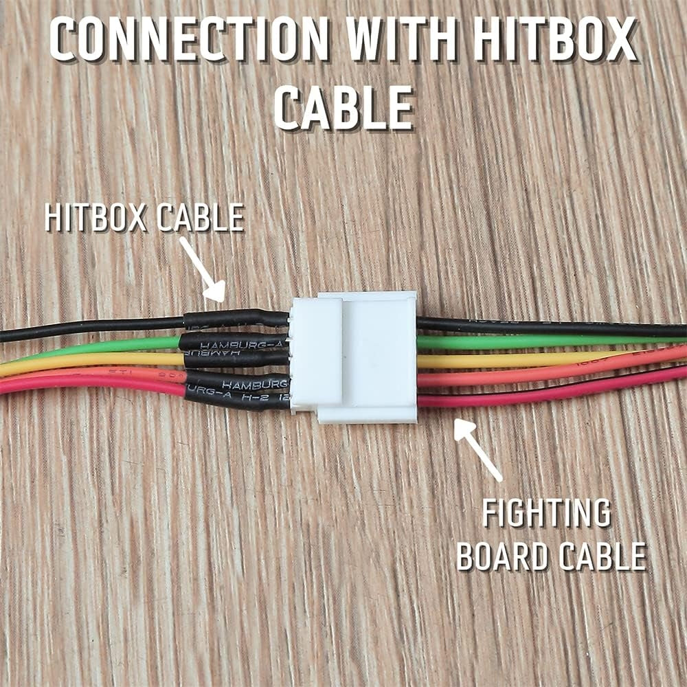 Brook Hitbox Cable 5-pin, for Hitbox, Button Harness DIY Builds, Hitbox Accessories, Fighting Board Accessories, Fighting and Arcade games