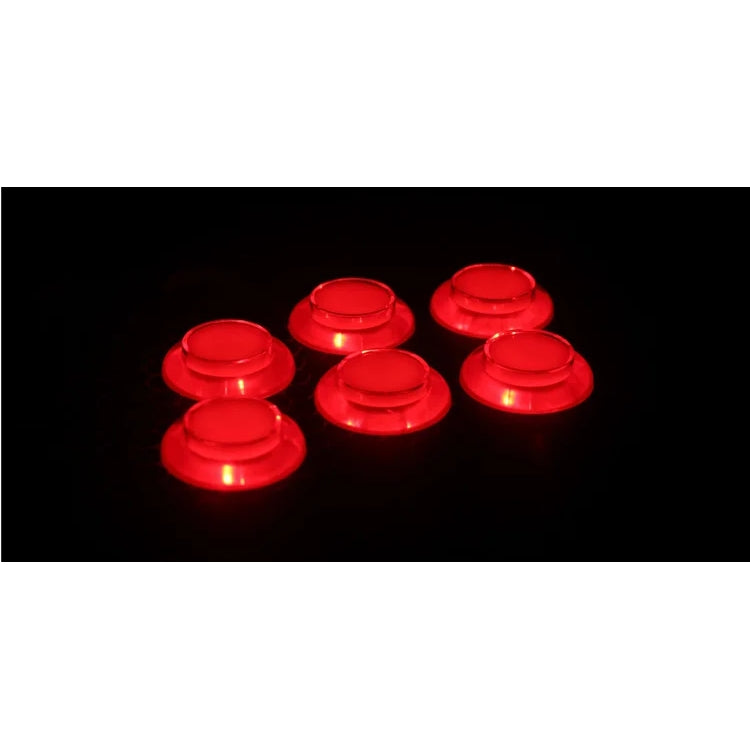 5X Baolian Acrade Video Game Player Switch 28mm Round Illuminated Push Button 5V Inner W/ LED Lamp