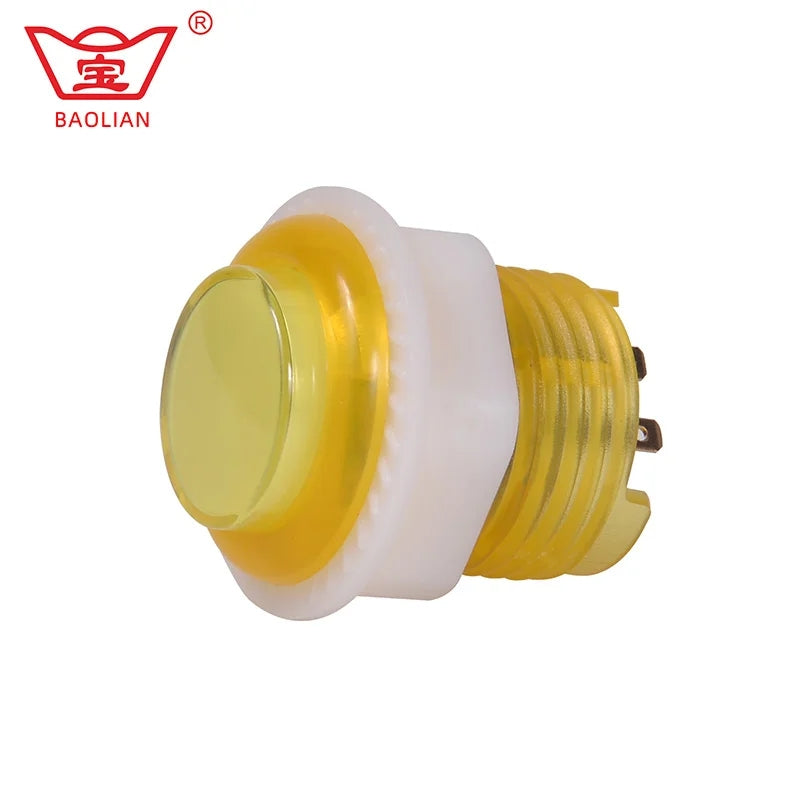 5X Baolian Video Game Player Switch 24mm Round Illuminated LED Acrade Push Button 5V Inner W/ LED Lamp
