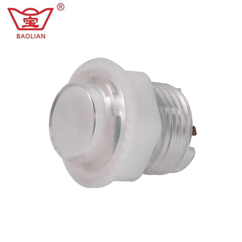 5X Baolian Video Game Player Switch 24mm Round Illuminated LED Acrade Push Button 5V Inner W/ LED Lamp