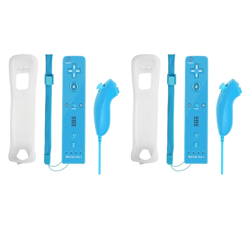 Wii Motion Plus Controller Set - 2in1 Wireless Remote & Silicone Case