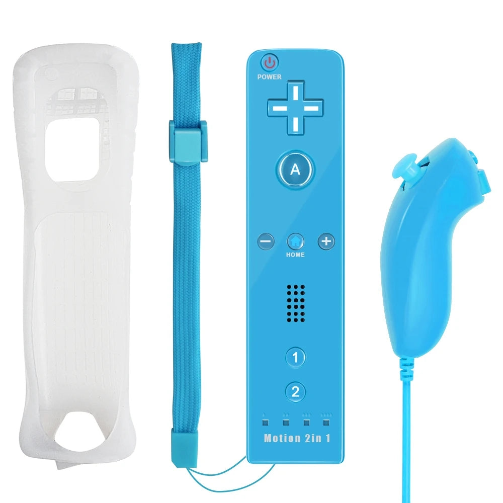 Wii Motion Plus Controller Set - 2in1 Wireless Remote & Silicone Case