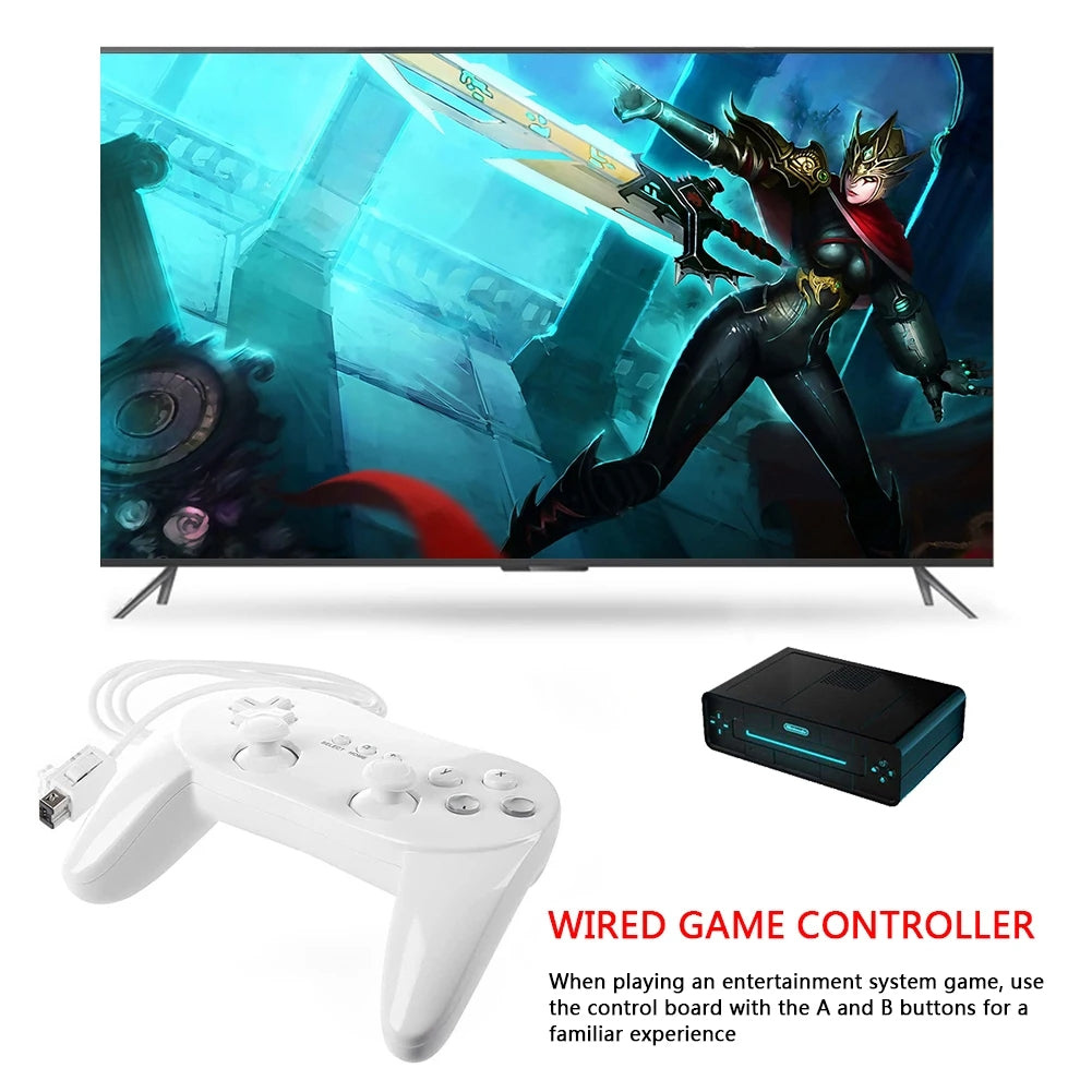 Wii Wired Joypad Joystick Gamepad - Classic 2nd Generation Controller