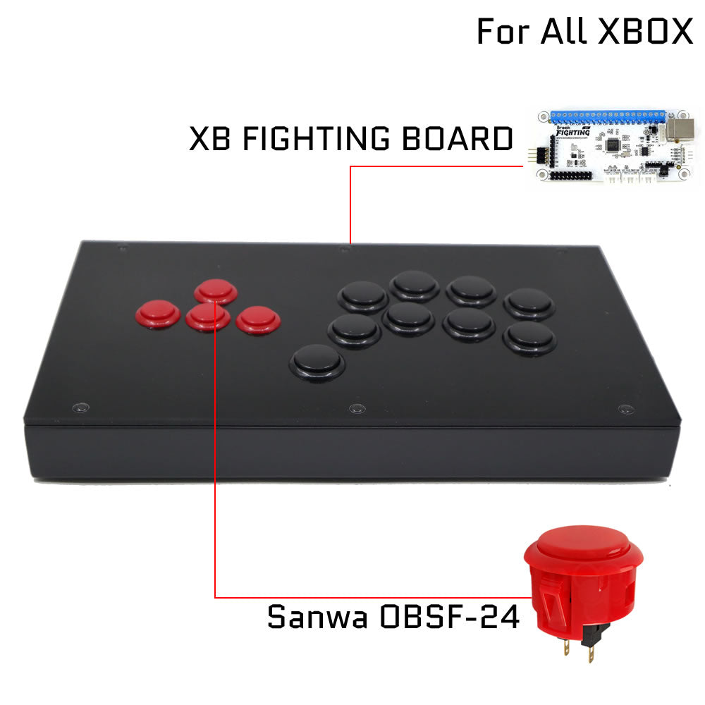 RAC-J802B All Button Leverless Arcade Game Controller for PC/PS/XBOX/SWITCH