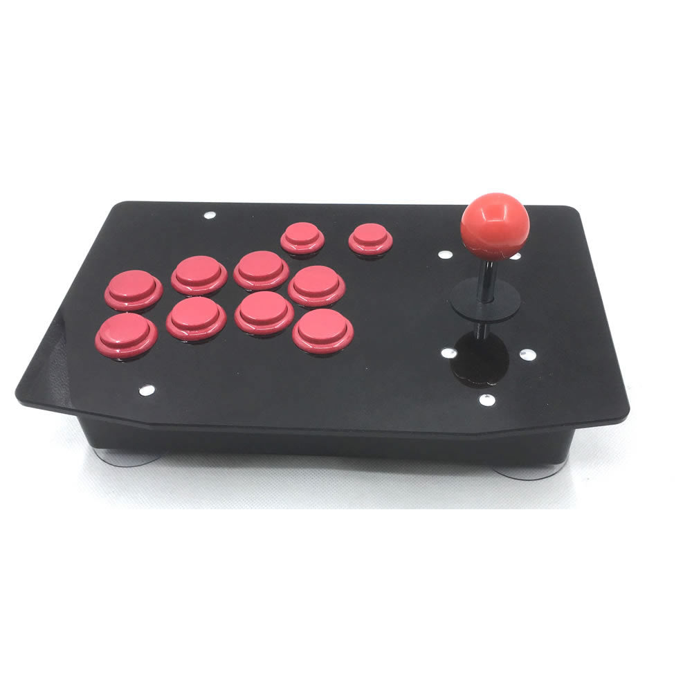 RAC-J500S Right-Handed USB Arcade Stick – 10 Button Fightstick for PC