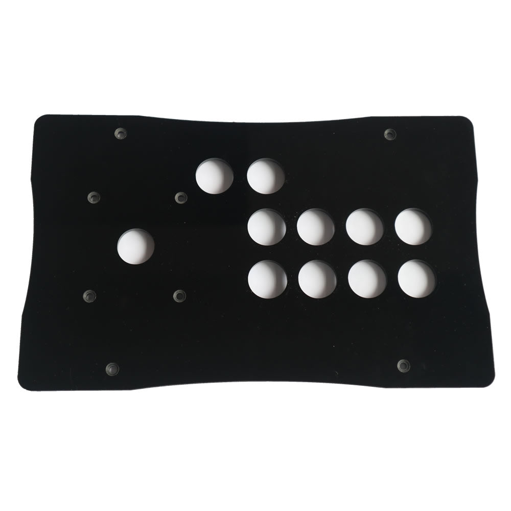 DIY American Style Arcade Fight Stick Joystick Metal Case and Acrylic Panel Big Size