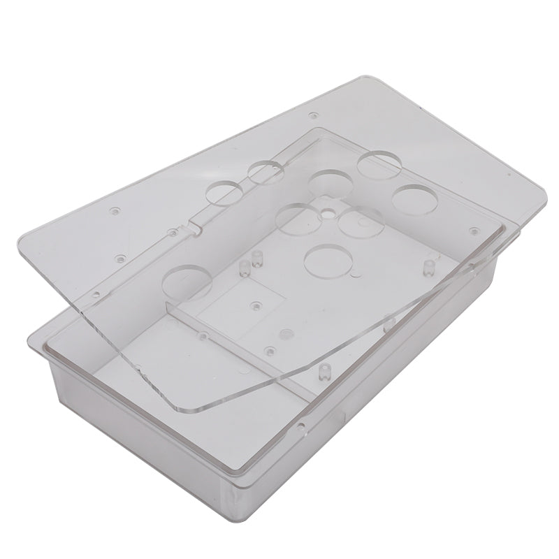DIY Arcade Joystick Kits Part Clear Transparent Acrylic Panel Flat Case 24/30mm RetroArcadeCrafts