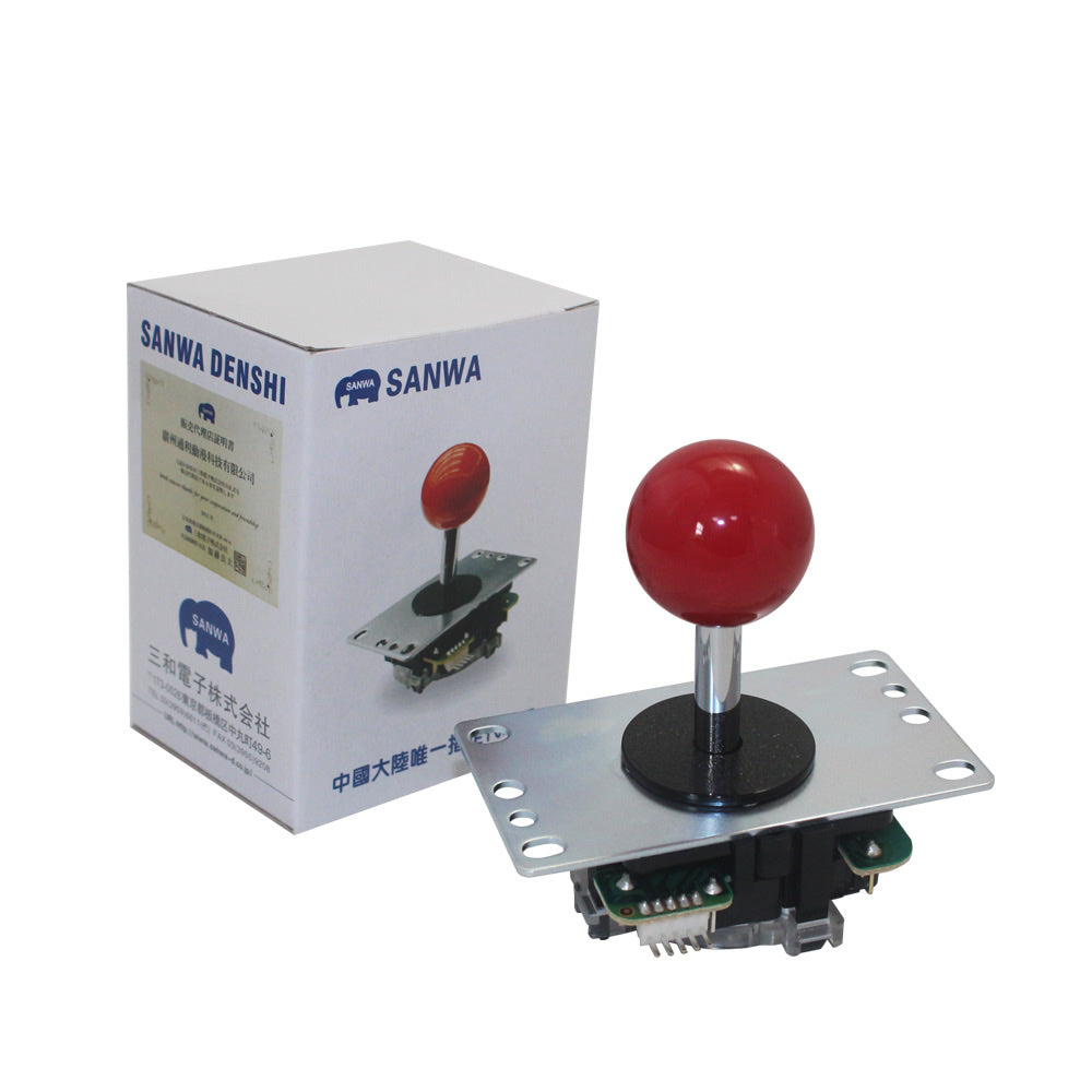 Original Sanwa JLF-TP-8YT Joystick OBSF-30 24 Buttons USB Board Arcade DIY Kits RetroArcadeCrafts