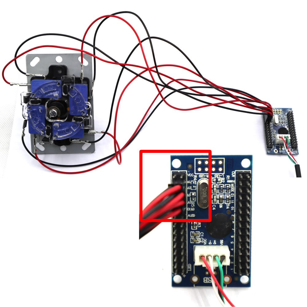 RAC-C300 4.8mm Zero Delay USB Encoder For PC Arcade Joystick Button Board Cables