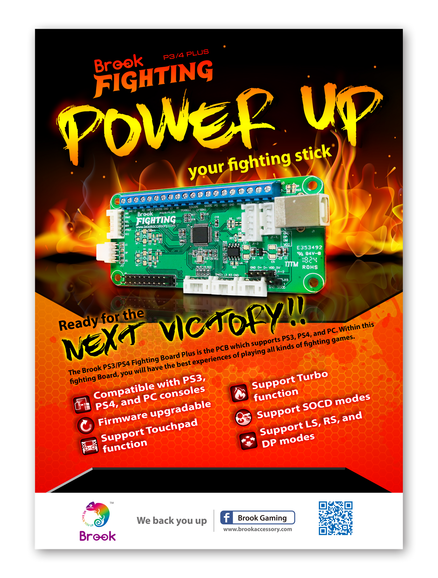 Brook PS3 PS4 Fighting Board Plus for PS4/PS3/PC RetroArcadeCrafts