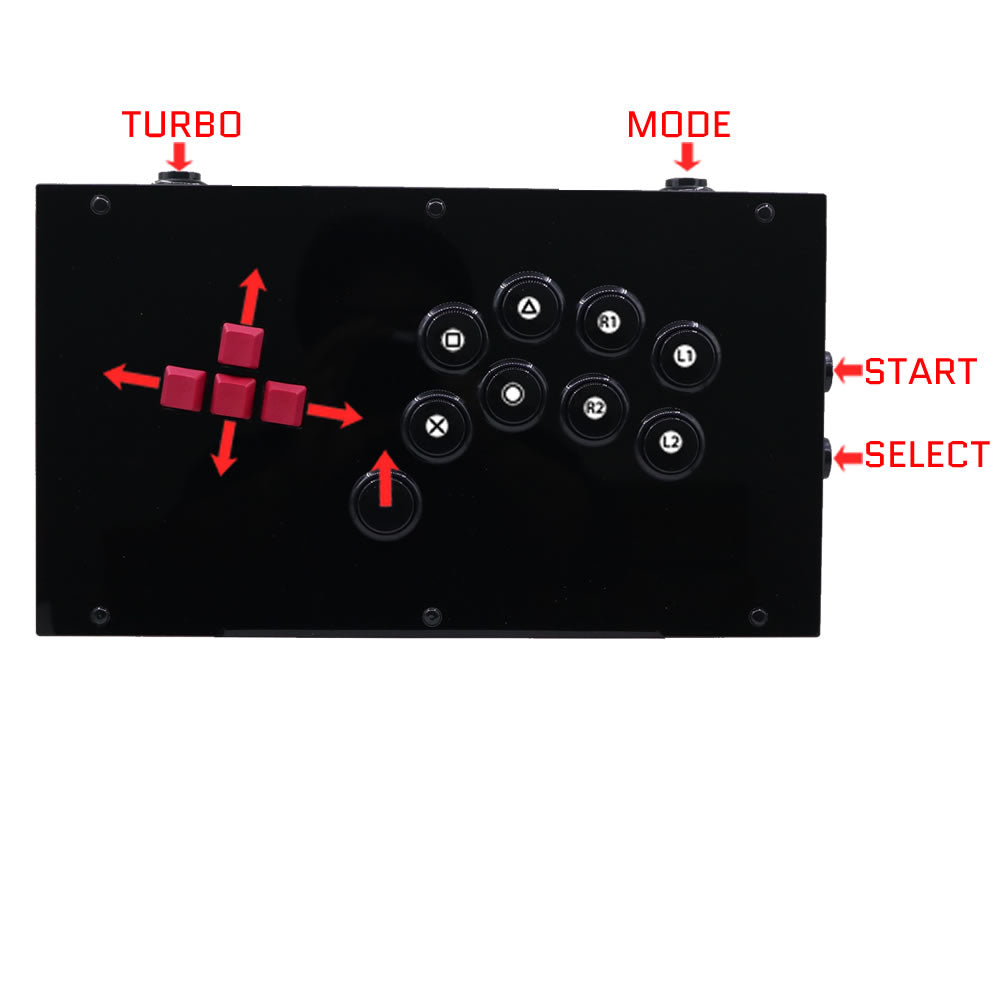 RAC-J802K Keyboard Buttons Arcade Joystick Fight Stick For PS4/PS3/PC RetroArcadeCrafts