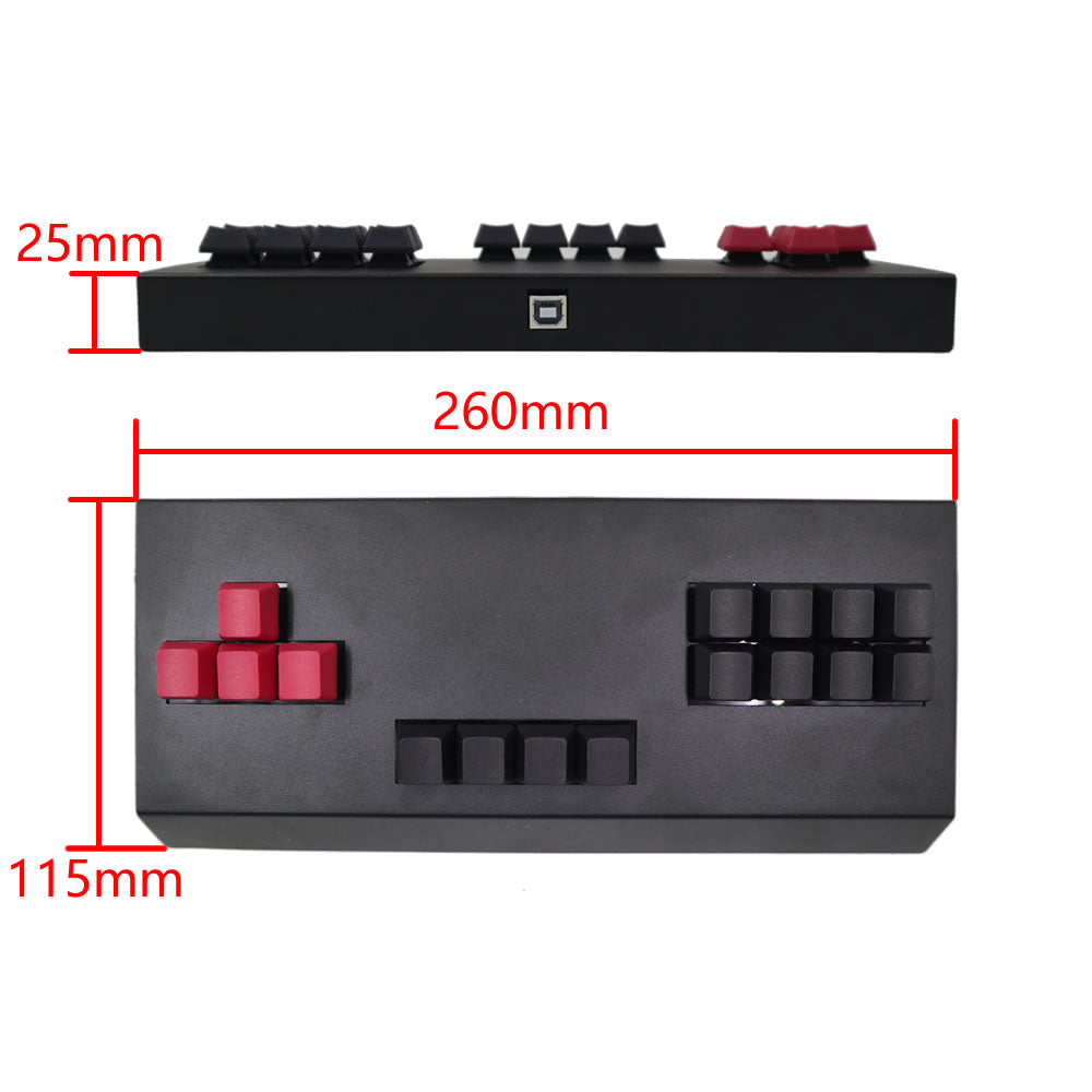 RAC-J500KM Mechanical Keyboard Arcade Game Controller PC Portable RetroArcadeCrafts