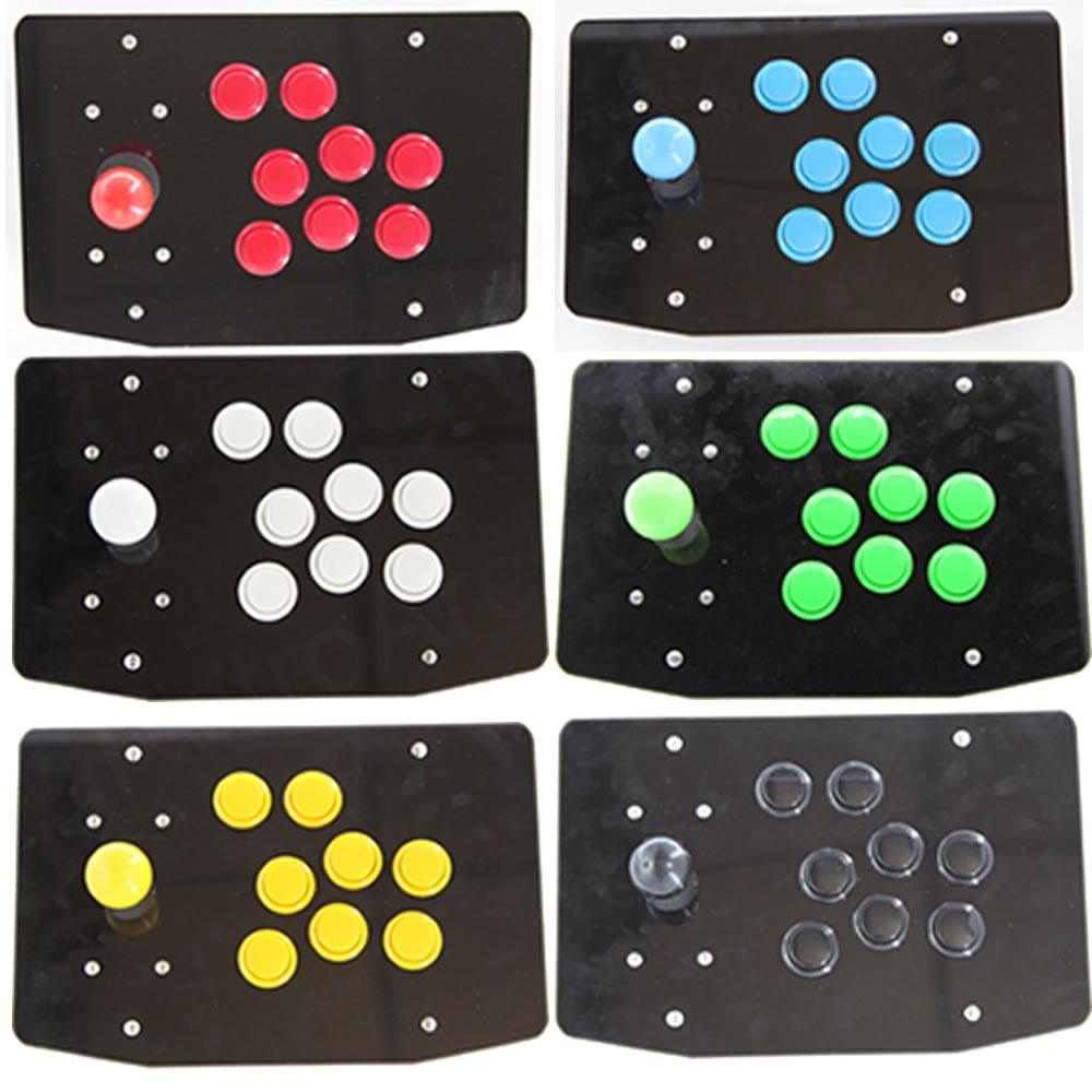 DIY Handle Arcade Set Kits All In On 5Pin Cable PC Joystick 6 Colors Unassembled RetroArcadeCrafts