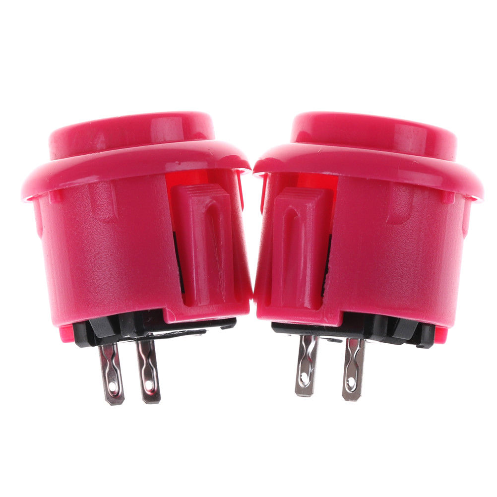 5pcs 24mm Push Button for Arcade Game Joystick Controller Multi Colors RetroArcadeCrafts