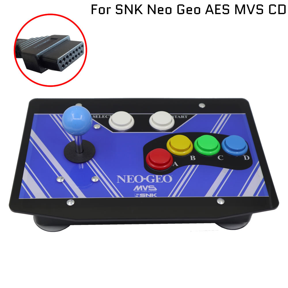 RAC-J200S 6 Buttons 15Pin Arcade Stick Joystick Controller For SNK Neo Geo  AES MVS CD Blue