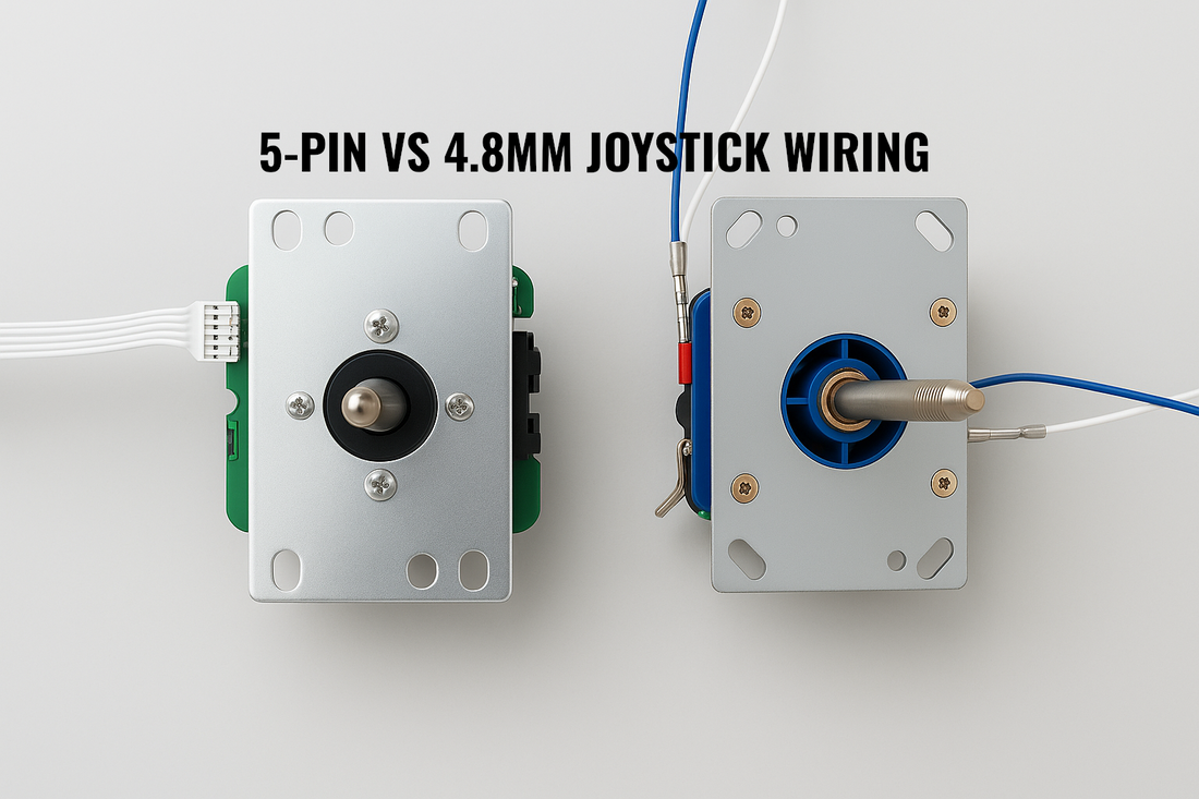 5-pin vs 4.8mm joystick wiring title graphic